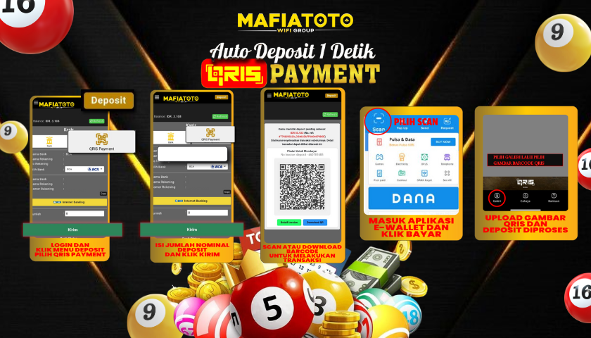 UNTUK CARA DEPOSTI VIA QRIS DALAM 1 DETIK DI MAFIATOTO